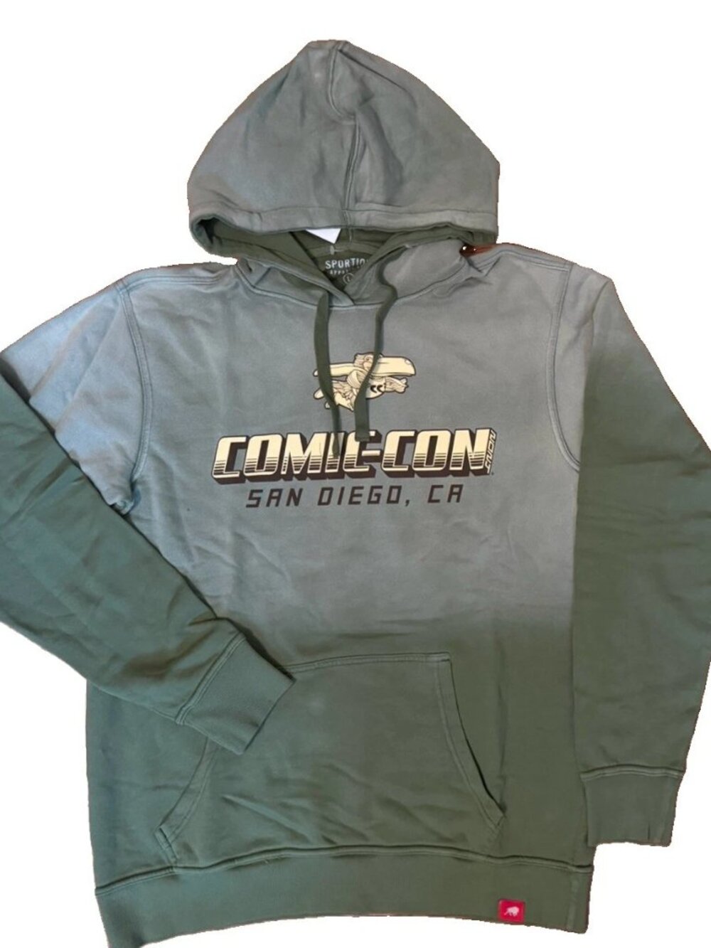 NWT Comic-Con San Diego Unisex Green Graphic Print Pullover Hoodie - Large
